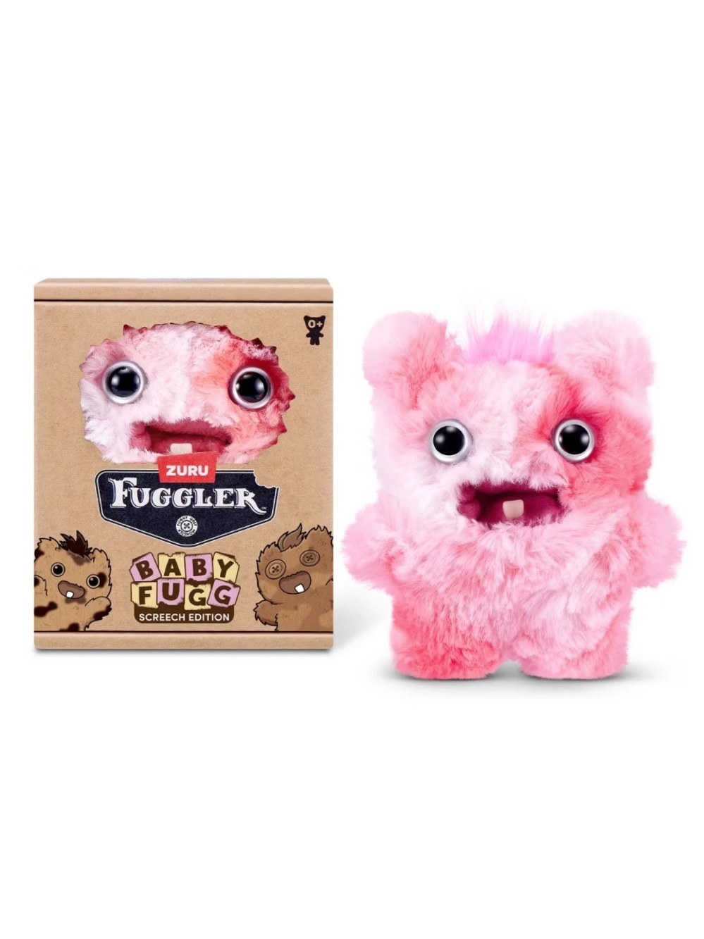 New Fuggler Baby Fugg Screech Edition 3.5" Pink Plush Toy